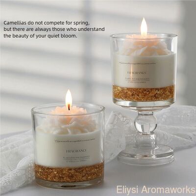 Good price Customization Floral Scented Candles Large Private Label Luxury Candles 410g online
