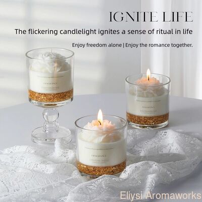 Good price Large Flower Scented Candles 410g Custom Made Scented Candles online