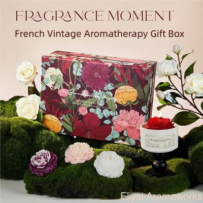 Bon prix Coffret cadeau de bougies écologiques 330G Boîte cadeau de bougies en soja avec huiles essentielles naturelles en ligne