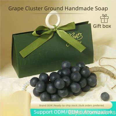 Good price 330G Cold Process Soap Handmade Natural Grape Bar Soap For Excellent Moisture Lock online