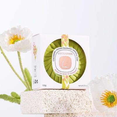 Goede prijs 100g Parfum Badzeep Ronde Mini Gasten Zeep OEM Met Flexibele Geuren Opties online