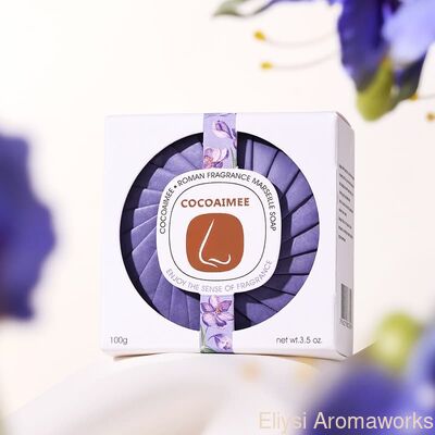 Harga yang bagus 100g sabun mandi parfum sabun bar bulat OEM disesuaikan tersedia on line