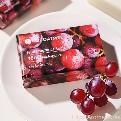 Bon prix Savon parfumé fruité de 200g avec emballage boîte cadeau et options multiples de parfums de fruits en ligne