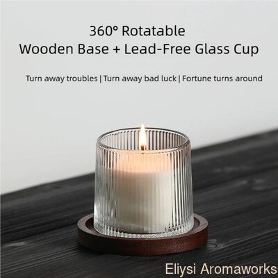 Harga yang bagus Cup Soya berputar lilin beraroma 200g Kotak hadiah lilin OEM Dengan 40h - 44h waktu bakar on line